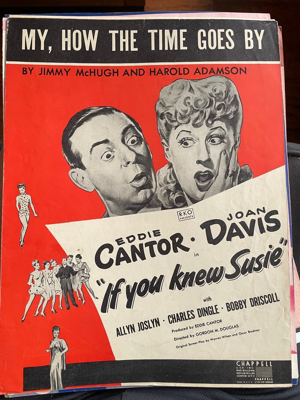 Vintage Hollywood Movie Sheet Music Lot Joan Crawford Bob Hope Dean Martin 1940s